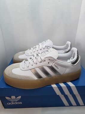adidas gazelle silver green womens Vintage Adidas Rekord Sneakers Women's US 6 – dla dushy